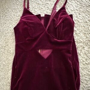 Windsor Deep Red Velvet Camisole